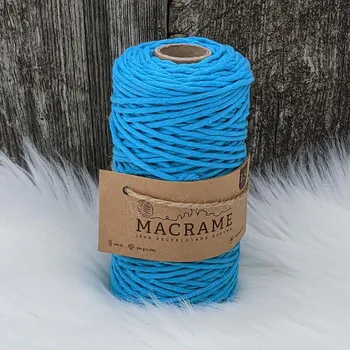 Příze Velká vlna Macrame 1,5mm Azuro (Špagát na macrame Azuro)