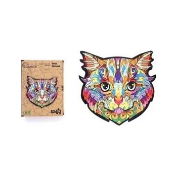 Dřevěná hračka Puzzle drewniane eko 39 Kotek Murkotek A3