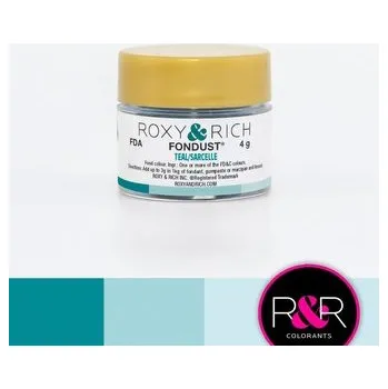 Potravinářské barvivo Prachová barva 4g teal - Roxy and Rich