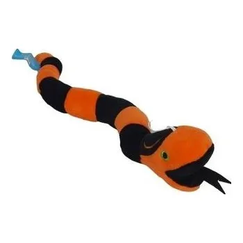 plyšák Ziki wąż czarno-pomarańczowy 45cm