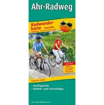 PublicPress Radwanderkarte Ahr-Radweg, 6 Teilktn.