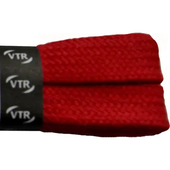 Tkaničky do bot Bavlněné tkaničky ploché červené, délka 100 cm