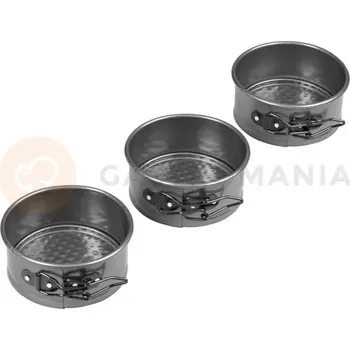 Kuchyňská sůl Sada 3 kusů pečících otevírajících forem s průměrem 10 cm | WILTON, 2105-2174
