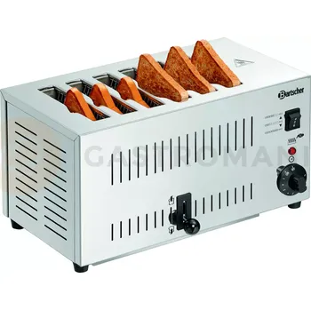 Toustovač Toaster TS60 145x20x135 mm 6 otvorů | BARTSCHER, 100197