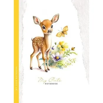 Set školních potřeb Notatnik ozdobny 143x200/48K kratka TW Sarna żółta