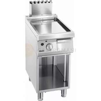 Kuchyňský gril Plynová grilovací deska série 700, hladká 400x700x850 mm | BARTSCHER, 2855061