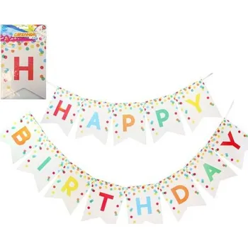 Girlanda 3,5m HAPPY BIRTHDAY LUMA