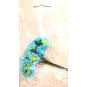 Set školních potřeb Margerytki papierowe 10szt niebieskie