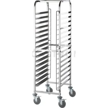 Kancelářský vozík Vozík regálový nerezový na 16 plechů | STALGAST, 662461