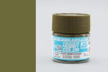 Modelářská barva Gunze Aqueous Hobby Color 10 ml H304 Olive Drab