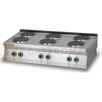 Sporák Elektrický sporák 6 plotýnek, 15,6 kW, 1200x700x280 mm | LOZAMET, L700.KEO6