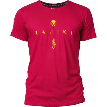 Pánské tričko RAFIKI Zone - Pánské lezecké triko Barva: Earth Red, Velikost: S