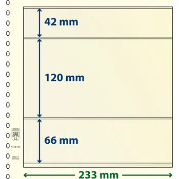 Sběratelství Lindner 802309 - 3 kapsy (66 mm) Velikost balení: 10 ks