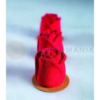 Kuchyňská sůl Silikonová forma na monoporce - 400x300 mm, 20x růže 56x54x61 m, 106 ml - PX4376S | PAVONI, Romance