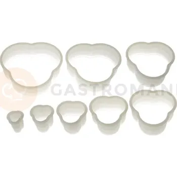 Výroba svíčky Sada nylonových vykrajovátek - čtyřlístek hladký 8 ks | SILIKOMART, Nylon Cutter 10