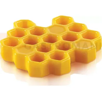 Kuchyňská sůl Silikonová forma pro dokončení 3D dezertů - včelí plástev 12x 45x8 mm, 8 ml | SILIKOMART, Miel 8