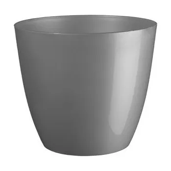 Vánoční dekorace Obal d18cm ELLA stříbrná lesklá vánoční, plast