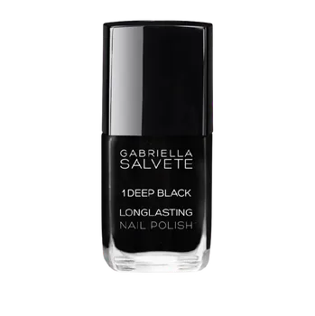 Lak na nehty GABRIELLA SALVETE Dlouhotrvající lak na nehty s vysokým leskem Deep Black 11 ml
