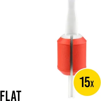 Tetovací jehla ► Plastikový tubus Piranha Premium Flat 19, průměr 32mm - 15ks