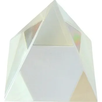 Skleněné těžítko pyramida 8cm