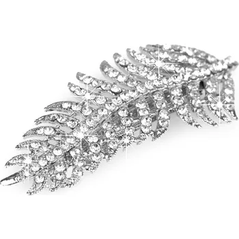 Stoklasa 330543 francouzká spona do vlasů s broušenými kamínky crystal 1 ks