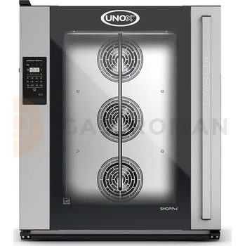 Pec na pizzu Konvekční pec s odtokem a ručním otevíráním 10x 600x400 mm, 15,5 kW/400V, Camilla.Matic | UNOX, BAKERLUX SHOP.Pro GO