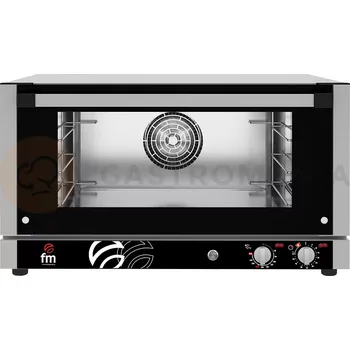 Konvekční pečící trouba elektrická se zvlhčováním komory, 3x GN1/1/ 600x400 mm, manuální ovládání, 820x805x480 mm | FM INDUSTRIAL, RX