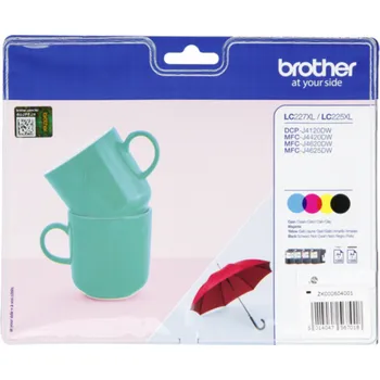 Počítačové příslušenství Brother LC-227XLVALBP ink cartridge Original Black Cyan Magenta Yellow Multipack 4 pc(s)