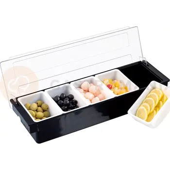 Servírovací stolek Zásobník do baru na 5 přísad | STALGAST, 473500