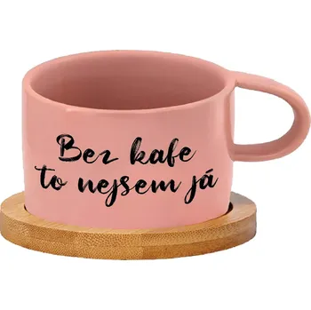 Hrnek makronka - Bez kafe to nejsem já Barva hrnečku: Růžová