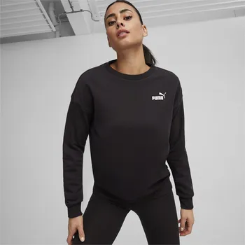 Dámské oblečení Puma ESS+ Relaxed Small Logo Crew TR Dámská mikina US M 678742-01