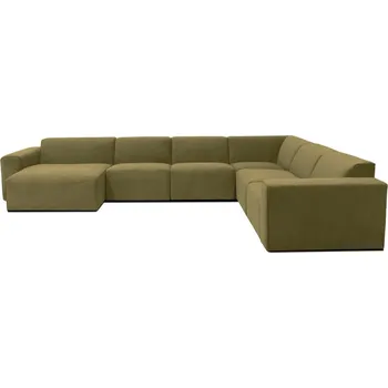 Pohovka Zelená manšestrová rohová pohovka (levý roh) Sting - Scandic ID_1420601