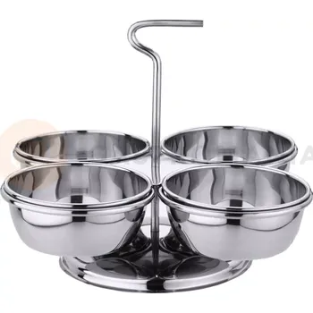 Dortová svíčka Etažér na omáčky/dipy 3x 0,2 l | CONTACTO, 1236/003