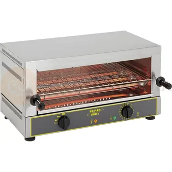 Toustovač Panini gril jednopatrový 520x320 mm | ROLLER GRILL, 777107