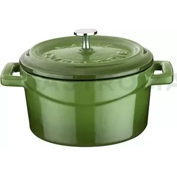 Servírovací stolek Zelená litinová mini pánev s kovovou rukojetí 500ml | LAVA, 832080