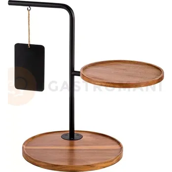 Dortová svíčka Dvoupatrový etažér 470x300x440 mm | APS, Iron