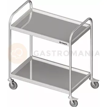 Servírovací stolek Vozík nerezový servírovací dvoupatrový 800x600x950 mm | STALGAST, 982026080