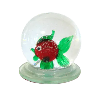 Sněžící koule červená rybka