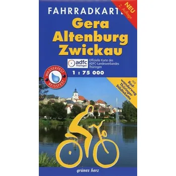 Fahrradkarte Gera, Altenburg, Zwickau 1:75.000