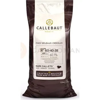 Potravina Hořká čokoláda 60,1% Callets 10 kg balení | CALLEBAUT, 60-40-38NV-01B