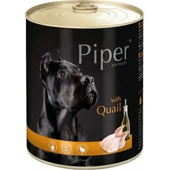 Krmivo pro psa PIPER s křepelkou, konzerva pro psy 800g