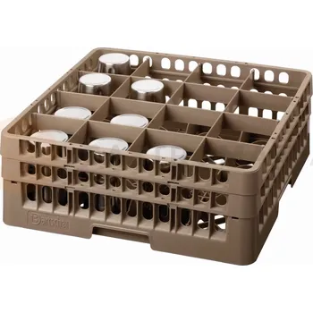 Čistič myček Koš na sklenice, 16 přihrádek, 500x500x183 mm | BARTSCHER, 5319