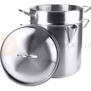 Hrnec Dvojitý hrnec z nerezové oceli s poklicí, s průměrem 320 mm, 15 l | CONTACTO, 2129/320