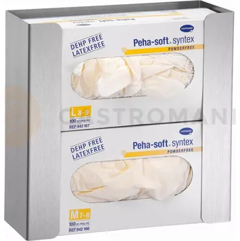 Gastro oděv Výdejník rukavic, montáž na stěnu nebo na sloupek pro dezinfekci, na 2 kartony, 260x96x259 mm | BARTSCHER, K20