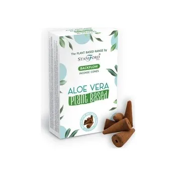 Vonná tyčinka Rostlinné vonné jehlánky "tekoucí dým" Aloe Vera 12 ks