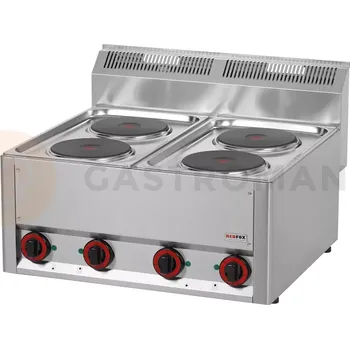 Sporák Elektrický sporák 4x2 kW, 400 V | REDFOX, SP-60-ELS