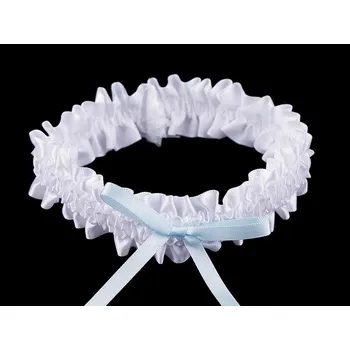 Svatební podvazek saténový s mašlí