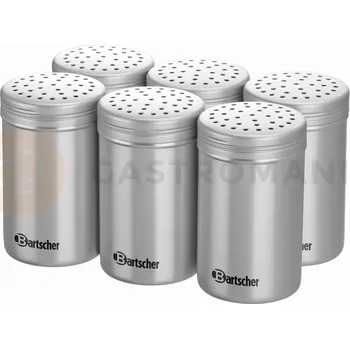 Zavařovací pomůcka Hliníková solnička 300 ml, 70x70x115 mm, komplet 6 ks | BARTSCHER, 300