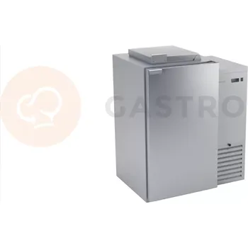 Chladnička na odpady z nerezové oceli s neizolovaným dnem a 1 komorou 120 l, 980x716x1116 mm | DORA METAL, BLO-1120