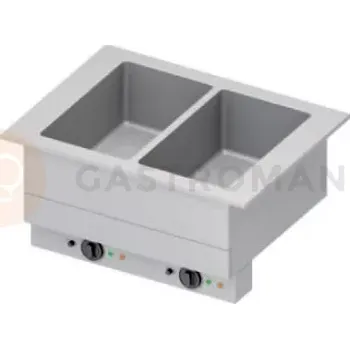 Výdejník vody Vana na vodní lázeň 2xGN 1/1, dvoukomorová, vrchní deska z nerezové oceli, 830x620x390 mm | STALGAST, ST 324